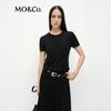 MO&Co. Deconstructed Knit Short-Sleeve Top