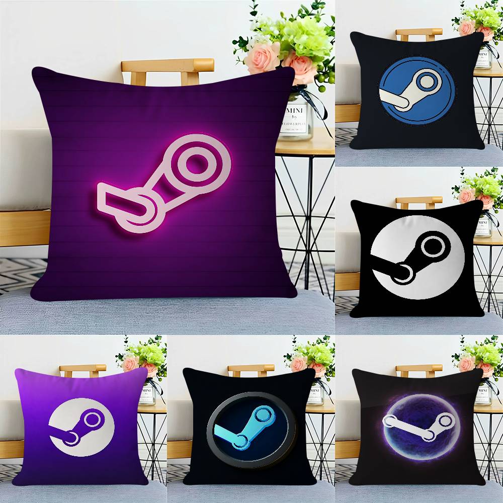 S-steam Logo Povlak na polštář Potah na polštář na pohovku Dekorace do domácnosti Dětský dárek