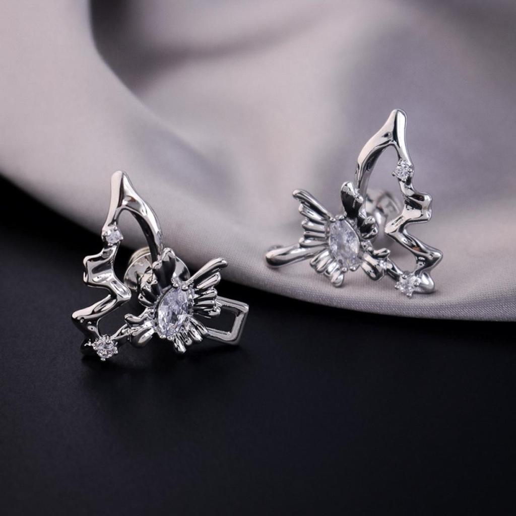 Fashionable Simple Waist Accessory Detachable Non Stitching Button  Butterfly Waist Buckle Minimally Designed Jewelry