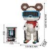 25Cm Kawaii 3D Bear Building Blocks,Assembly Toys,Ornaments, Home Decor,Building Blocks,Thinking Developing Toys,Toys For Gifts