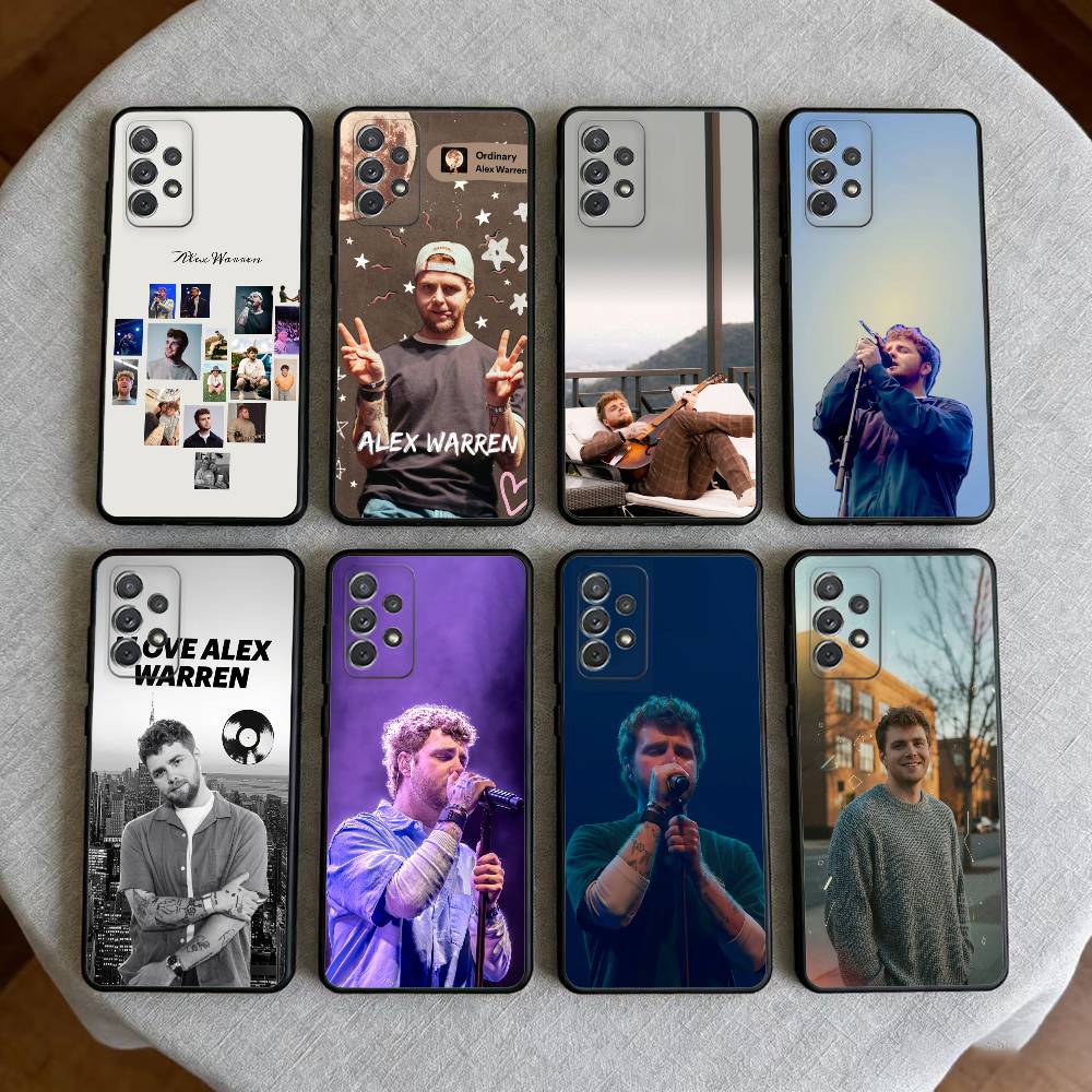 Singer A-Alex W-Warren Phone Case For Samsung Galaxy A73,A72,A71,A70,A53,A52,A51,Soft Silicone Black Cover