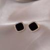 @Special offer @New fashion exaggerated with diamond earrings simple square geometric stud earrings earrings women