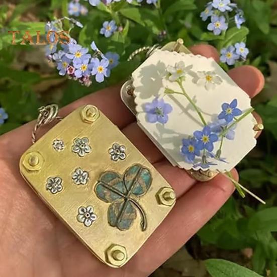 Sada na mikro lisování květin Přenosný kovový lis na květiny s 10 savými papíry Nástroj na konzervaci rostlin pro ploché sušené květiny a listy DIY