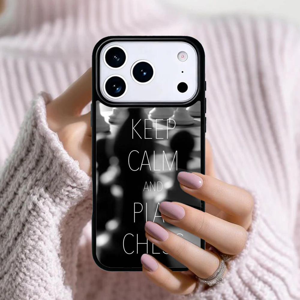 Chess Board Pieces Phone Case For Apple iPhone 17 Air 16E 15 14 Plus 13 12 11 Pro Max Mini Funda Cover
