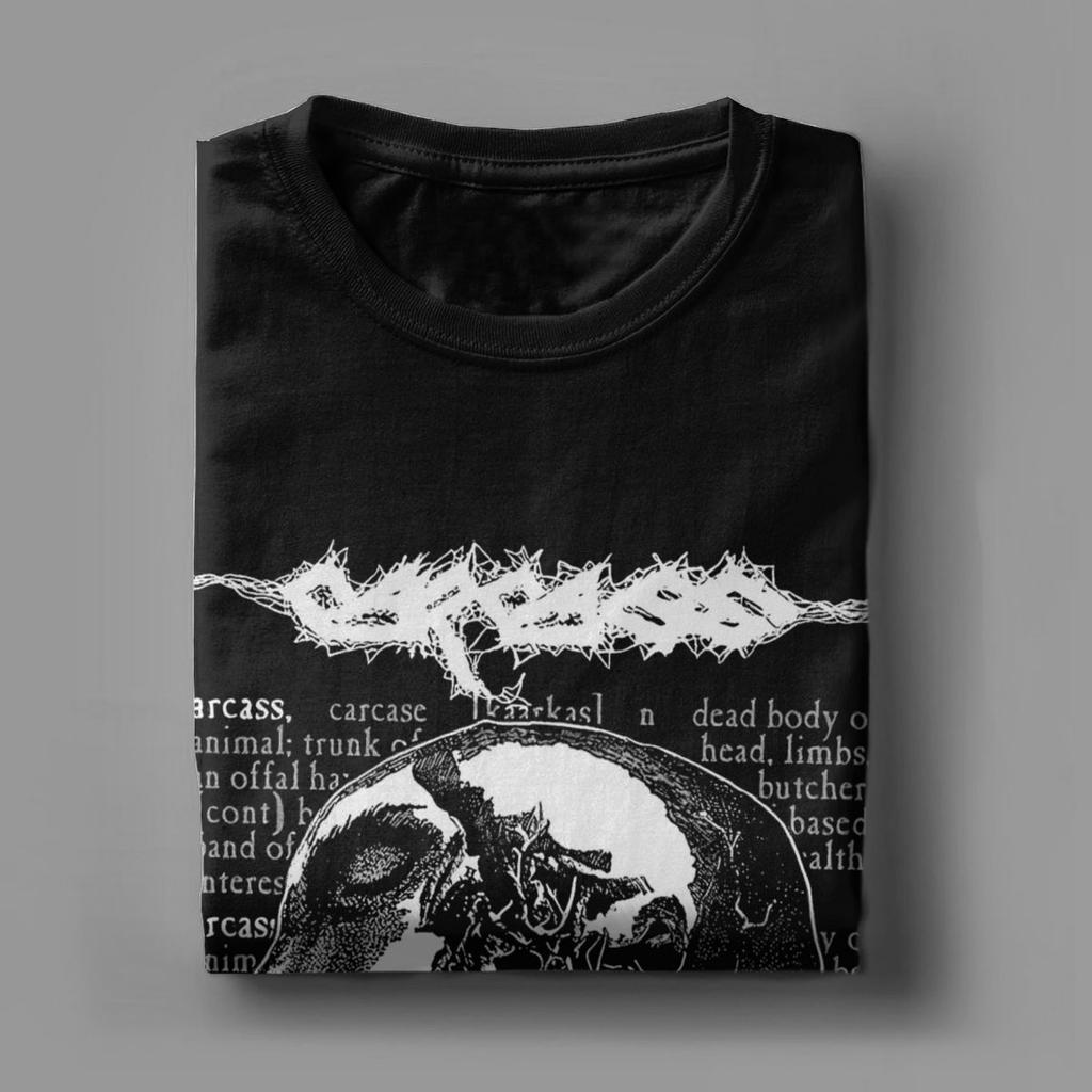 Men's T-Shirts Carcass Novelty 100% Cotton Tee Shirt Short Sleeve T Shirt Crewneck Tops Gift Idea