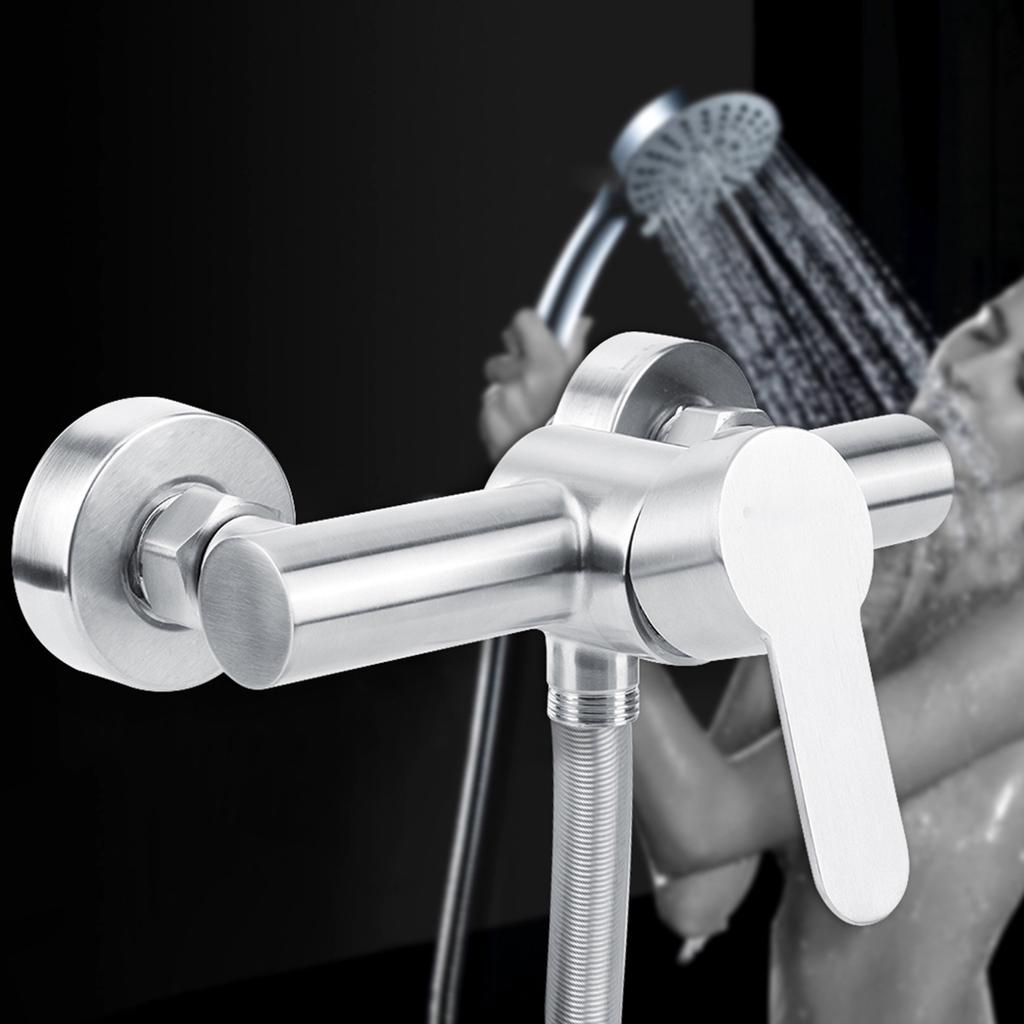 304 Stainless Steel Shower Faucet Bathroom Shower Hot Cold Water Tap G1/2in304 Stainless Steel
