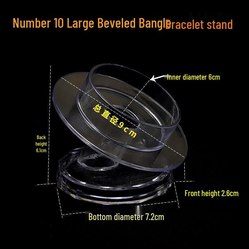 Acrylic Gold & Silver Transparent Bracelet Display Stand for Jewelry & Ornaments