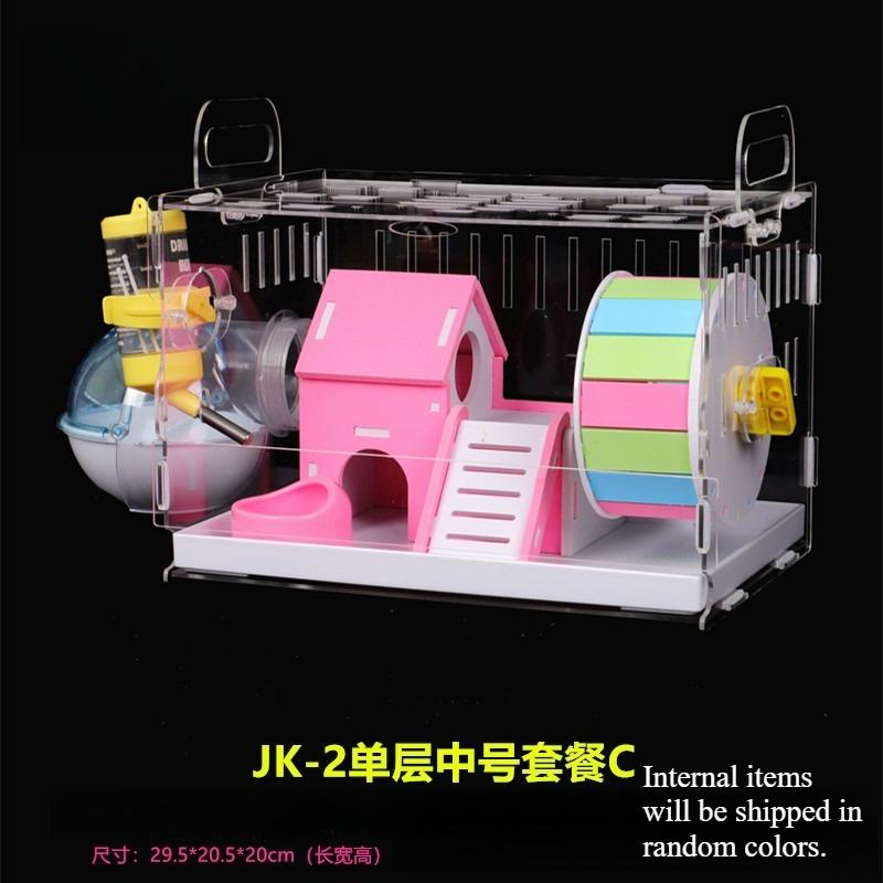Drawer hamster cage cheap large acrylic tray transparent empty cage oversized villa easy to clean
