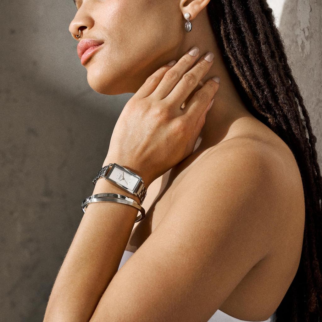 Skagen AGNETHE PEARL Weiße Süßwasserperle Kieseltropfen SKJ1835040 Damen & Ohrringe,