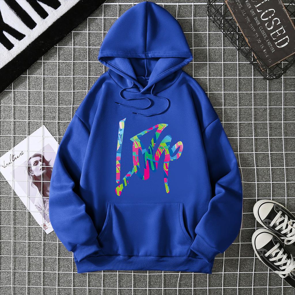 Autumn and winter velvet new fashionable hoodie loose and slimming 7017