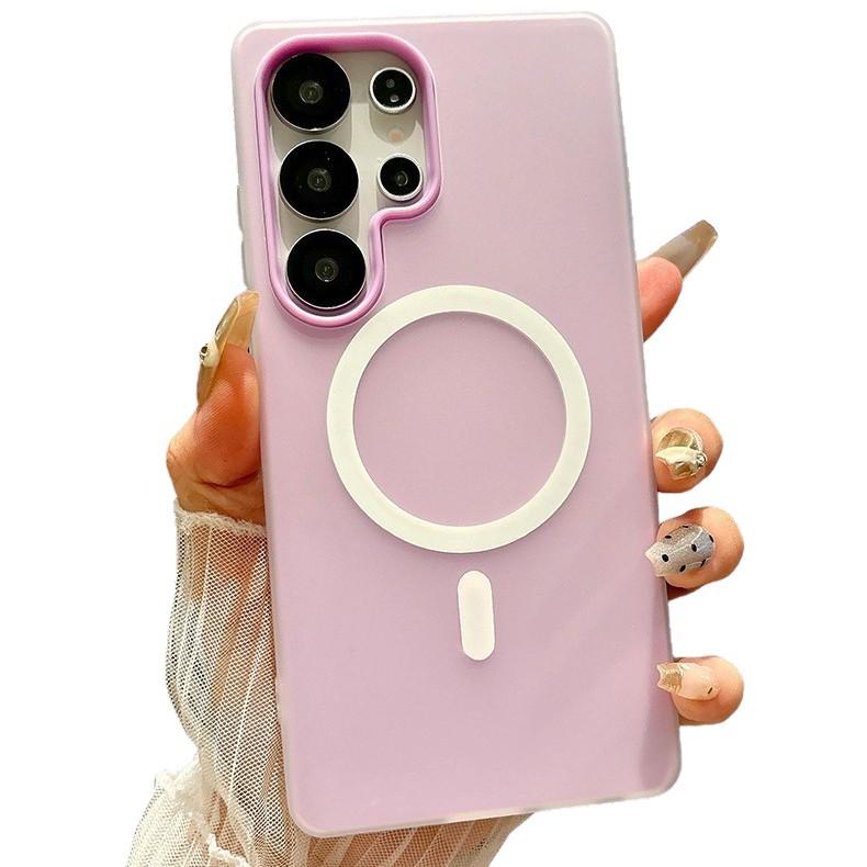 Samsung Jelly Magnetische Handyhülle für S24/S25 Ultra, Matt Anti-Drop, 2-in-1 Design