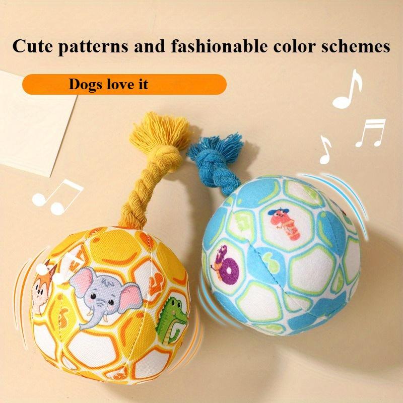 1pc Dog Toy Ball, Plush Sound Toy, Bite Resistant Pet Toy Dog Accessories Pet Products