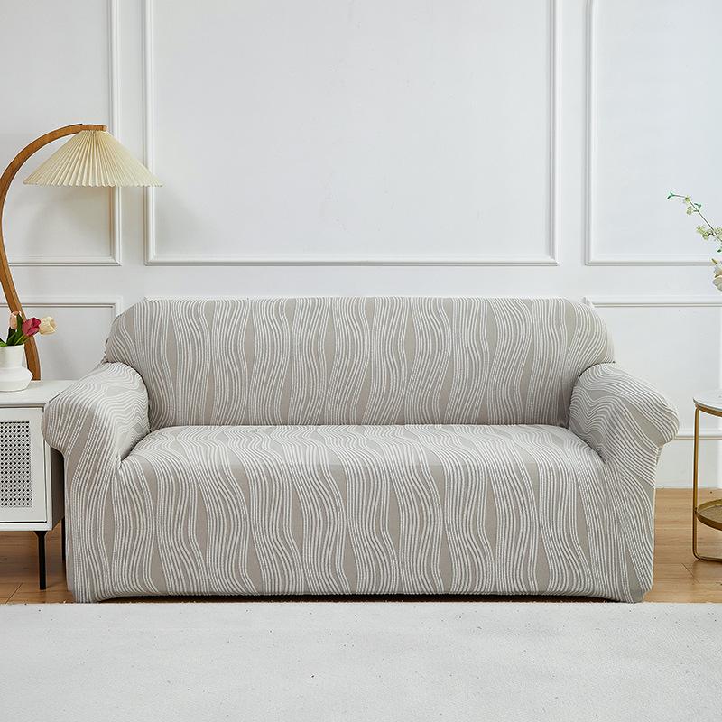 

Thickened Stretch Jacquard Elastic Sofa Cover Up Twill Slipcover Universal Fit Combination Couch Covers for Living Room Office 1-Seat(90-140cm)