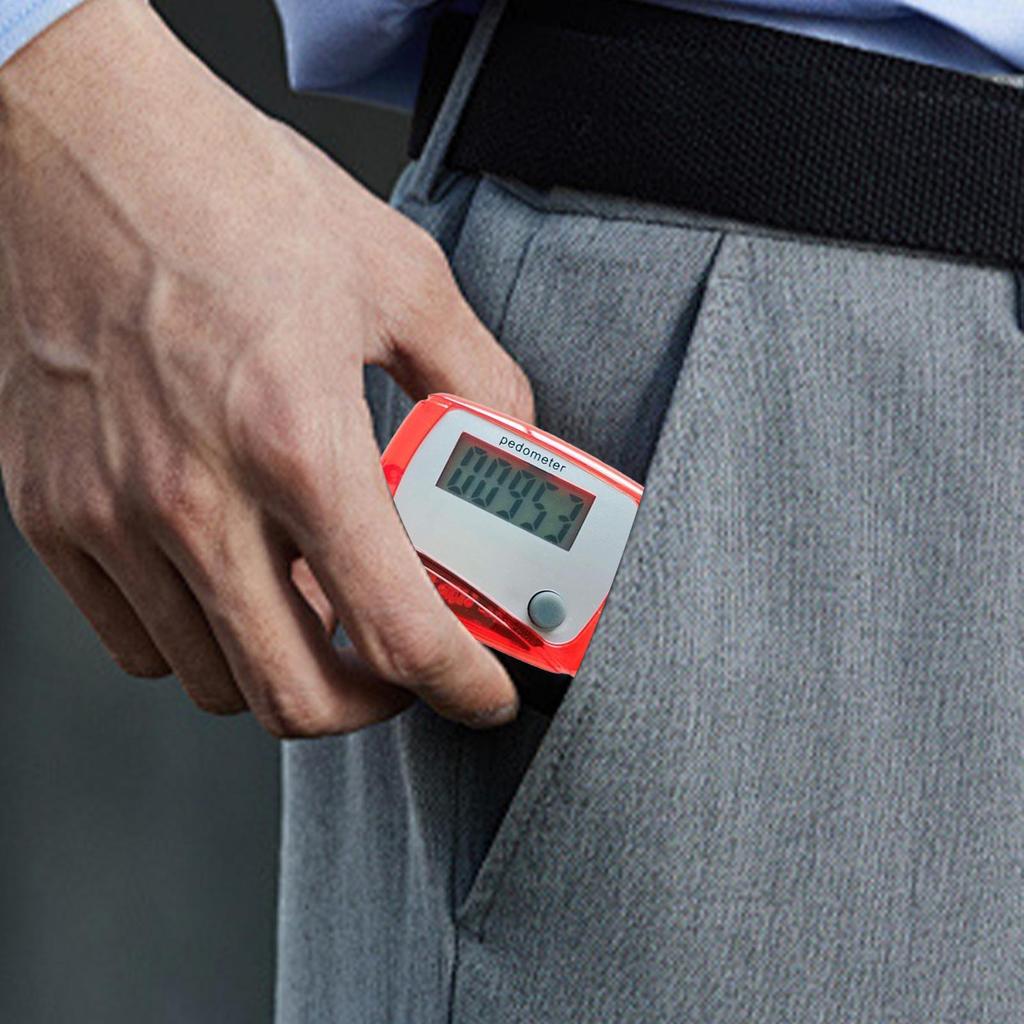 Digital LCD Calorie Counter Mile Counting For Walking Daily Target Monitor Pedometer For Senior Travel Hiking Outdoor Swimming