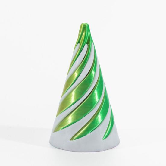 3D Printed Spiral Cone Toy Vortex Thread Illusion Impossible Spiral Cone Passthrough Sculpture Stress Relief Kids Adults Mini Spiral Cone Fidget Toy