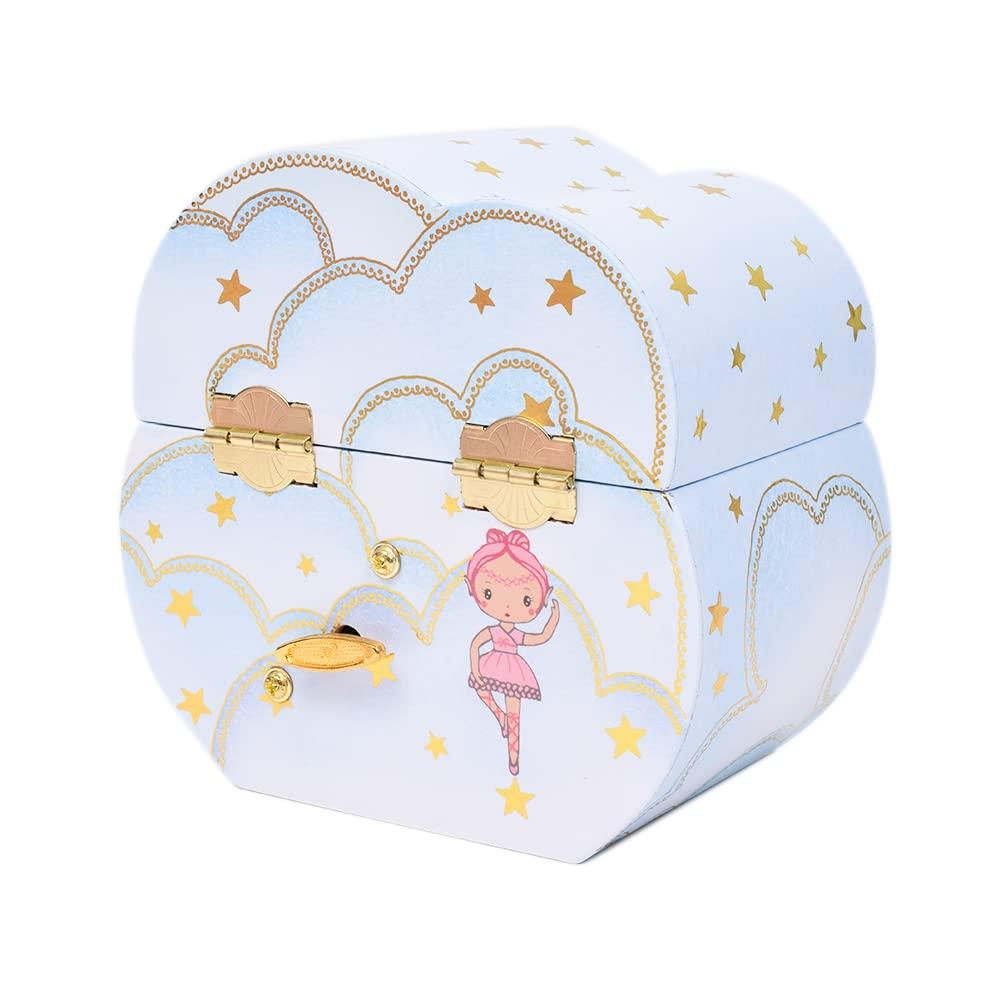 DJECO Teeny Song Jewelry Box Girls Music Box Accessory Case Doll Dollhouse Educational Toy Children Present Cute Stylish Montessori 4 Years Old