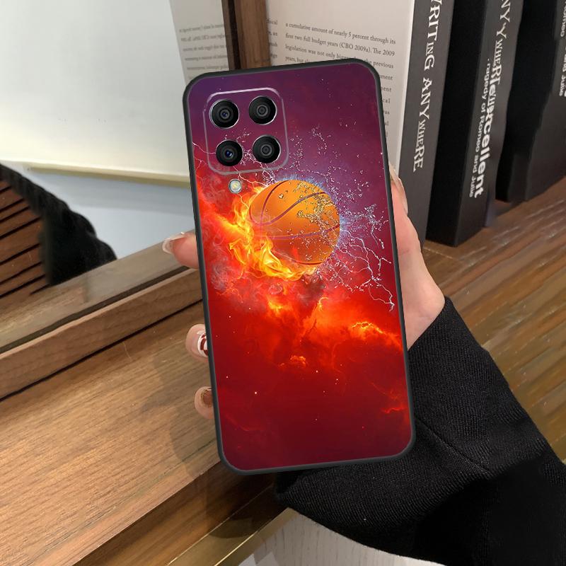 Basketball On Fire Case For Samsung Galaxy M13 M53 M51 M31 M11 M14 M34 M54 M12 M32 M52 M16 M36 M56 M15 M35 M55