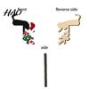 Holiday Entrance Door Decorations Christmas Wooden Corner Sign, Santa Snowman Cat Cartoon Sign Frame Decor, Reusable Festive Home Wall Decoration