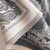 Retro Imitation Cashmere Winter Scarf Double-sided Square Female Thick Blanket Warmth Soft Printed Shawl and Wrap