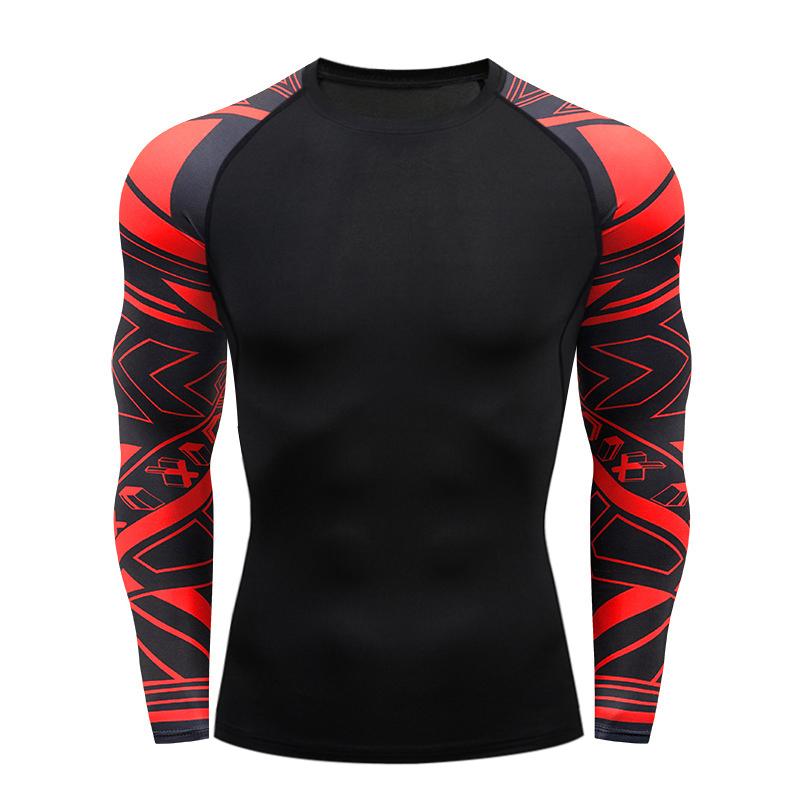 MMA T-shirt Men's Rashguard Long Sleeve Muay Thai T-shirts Gi BJJ Jiu Jitsu MMA Compression Shirt Fitness Gym Boxing Jerseys