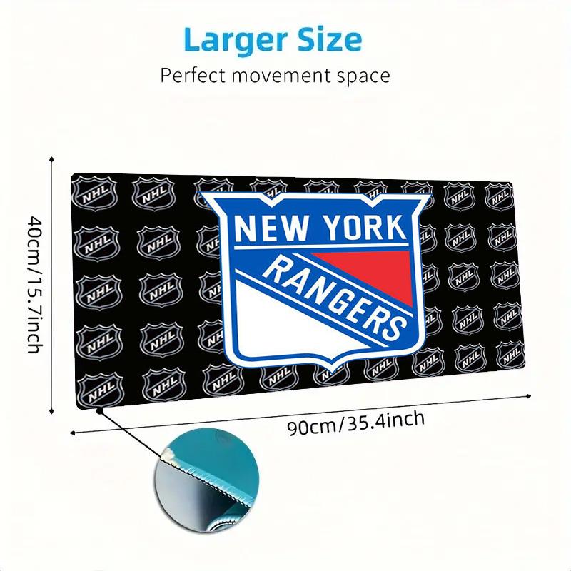 New York Rangers Color Mouse Pad Large Gaming Table Cushion Non-slip Laptop Tablet Big Mousepad XXL Mat Mini PC Playmat With Lock edge