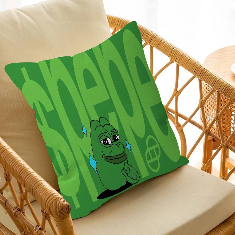 Funny P-Pepe The Frog Pillow Anime Pillow Sofa Bed Head Pillow Cover Cushion Cover Fashion