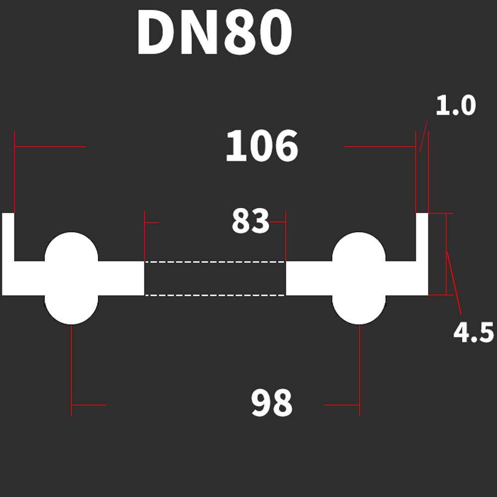 DN10-DN200 DIN Standard 3/4" 1.5" 2" -8" Tri Clamp EPDM Sanitary Seal Gasket Strip Homebrew