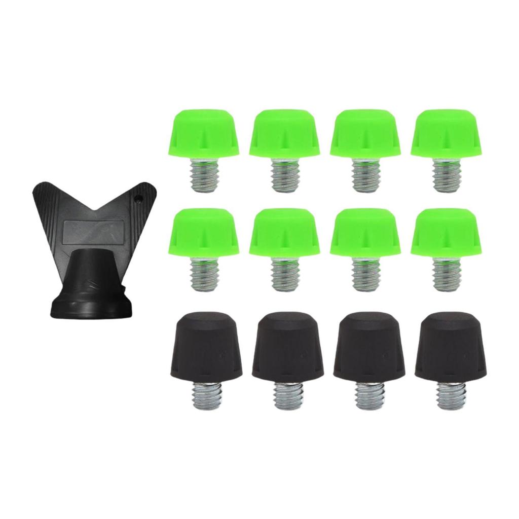 12 Pieces Football Shoe Spikes Football Boot Studs Thread Screw 6mm Dia Firm