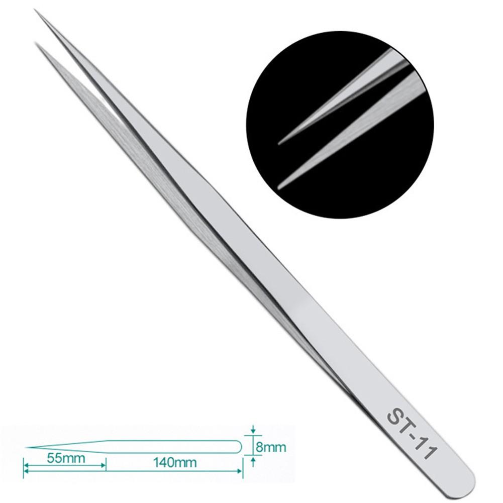 Anti Magnetic Steel Tweezers for Precision Electronic Components Maintenance