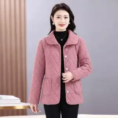 Women's Solid Color Button Long-sleeved Lapel Cardigan Casual Stylish Jacket Top