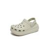 Crocs Classic Crush Platform Common Platform Slippers Bone White 207521 2y2