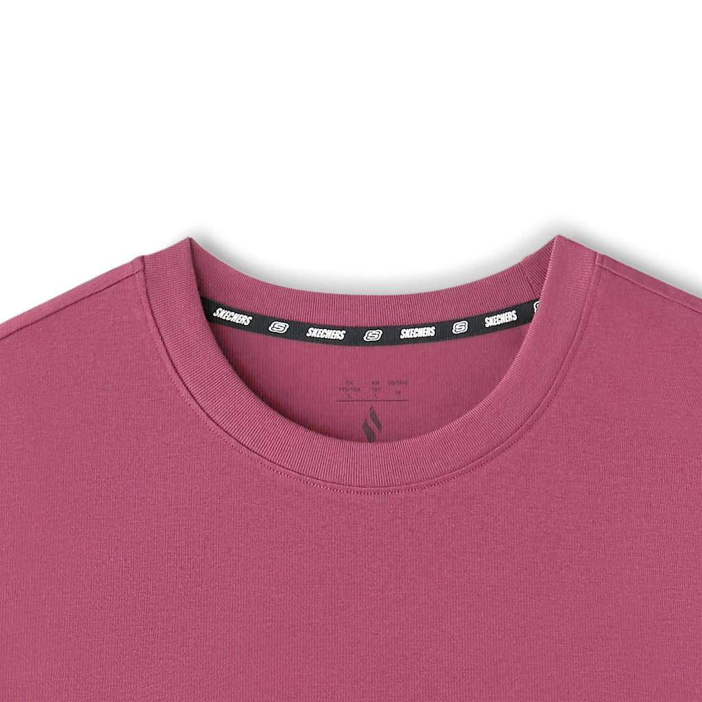Skechers Fashion Series Round Neck Breathable Short Sleeve T-Shirt Unisex Tops L226U106-05J6