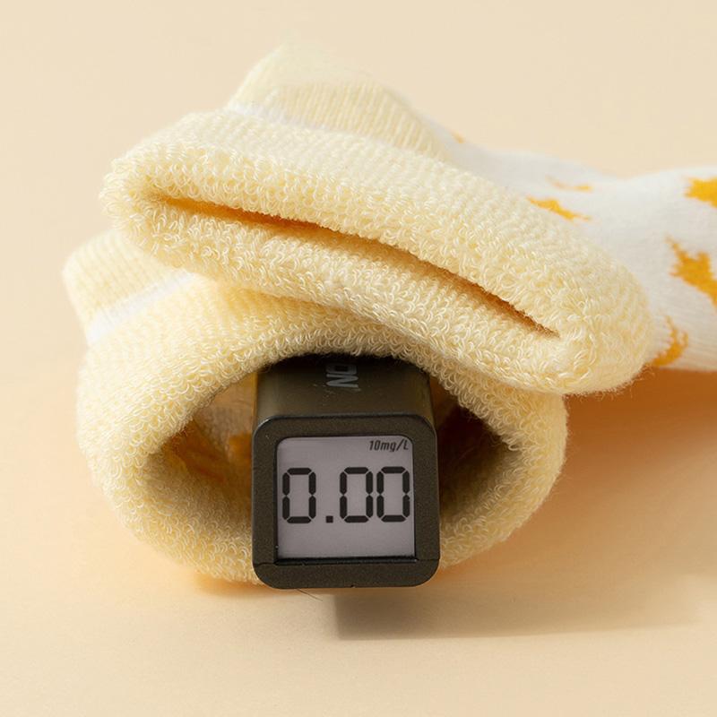 5Pair Newborn Baby Socks Winter Fleece Lined Thickened Sole Soft Cotton Loose Cuff Infant Floor Grip Socks for Crawling Comfortable Warm Footwear