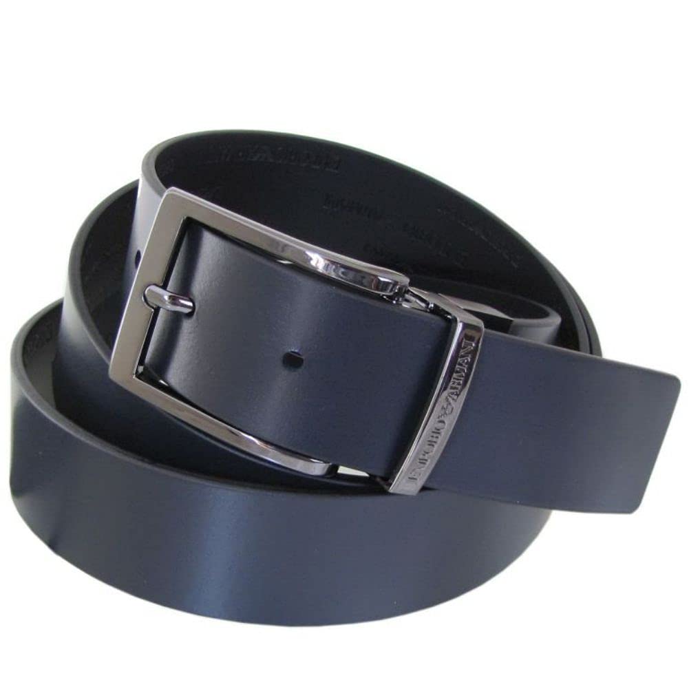 Emporio Armani Stringa System Y4S426 YTU5J 88045 [Emporio Armani] Belt, 3.5cm Wide, Men's, Compatible, Reversible, Black,