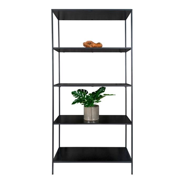 Étagère - VITA - Vita - 5 tablettes - Noir - Contemporain