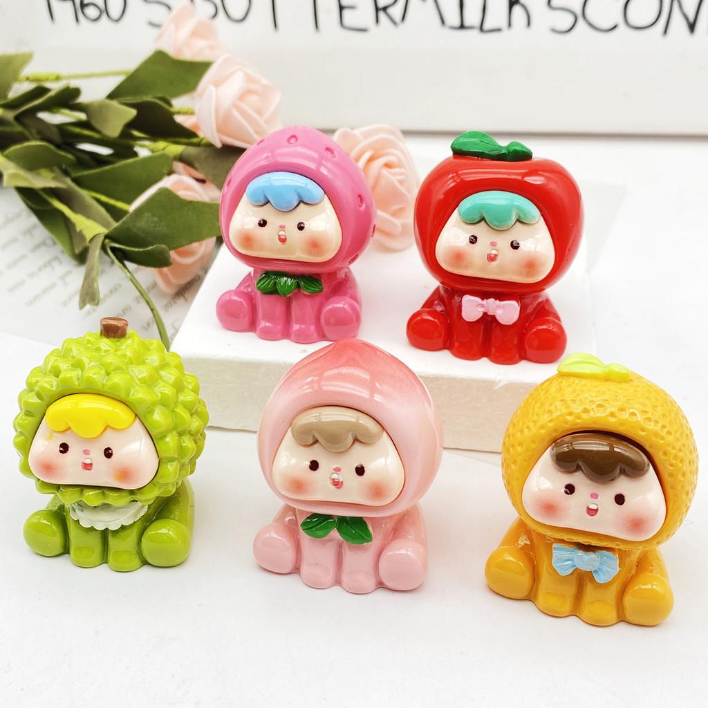 Blind Glowing Fruit Bag Peach Durian Orange Strawberry Apple Decoration Toy