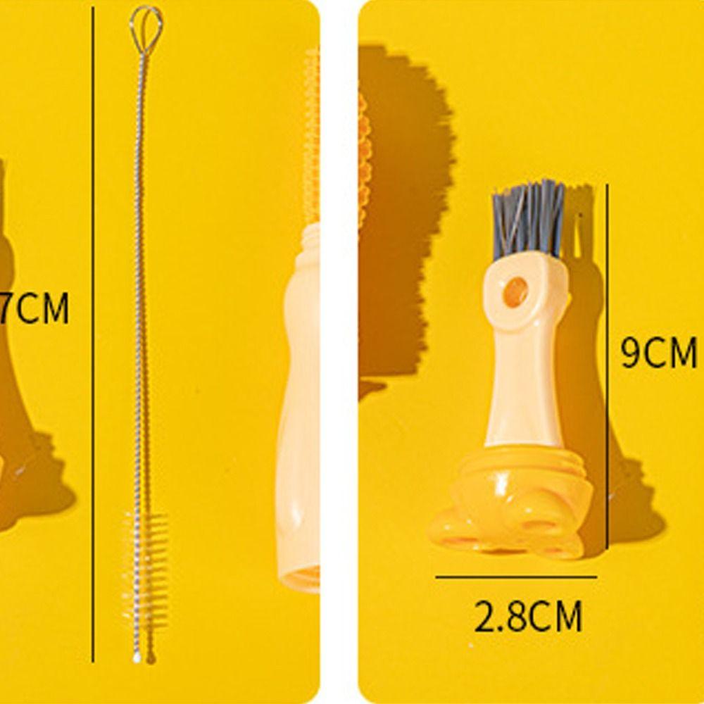Flexible Silicone Bottle Brush Silicone Bottle Cup Scrubber Durable Bottle Brush Set  Home