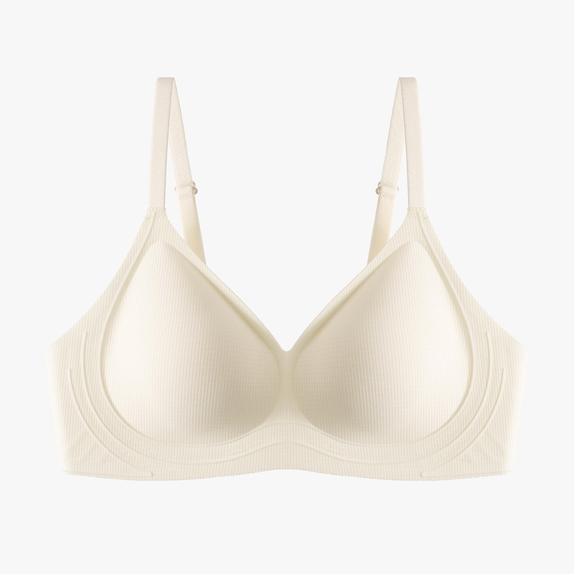 

Invisible seamless liquid foundation, small breasts gather to prevent sagging, close secondary breasts, sexy beauty, soft back, support bra cover XL 38/85AB молоко, білий колір