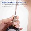 Gasoline Engine Compression Tester Car Pressure Gauge Tester Meter Auto Petrol Gas Engine Cylinder with M10 M12 M14 M18 Adapter