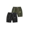 Children's Alphabet Shorts, Summer Korean Style Boys' Solid Color Mid-Length Pants, Casual Shorts, Low-Waist Pants for Baby Boys