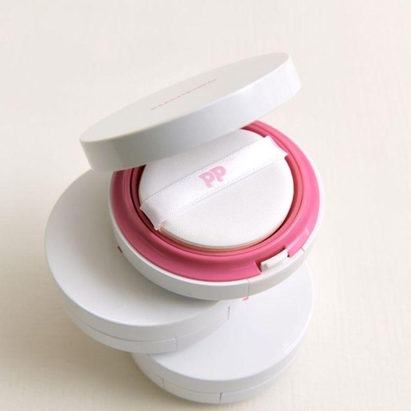 PEACHPOPO Skin Fit Glow Vegan Cushion 02 Natural