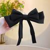 Hairpin Smooth Satin Hand-Sewn Three-Dimensional Ribbon Large Bow Hair Clip Hair Styling Tool Hair Accessories