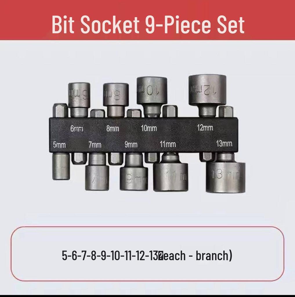 8mm Sechskant Selbstschneidende Schraube Elektrischer Schraubenschlüssel mit Starkem Magnetischem Bit