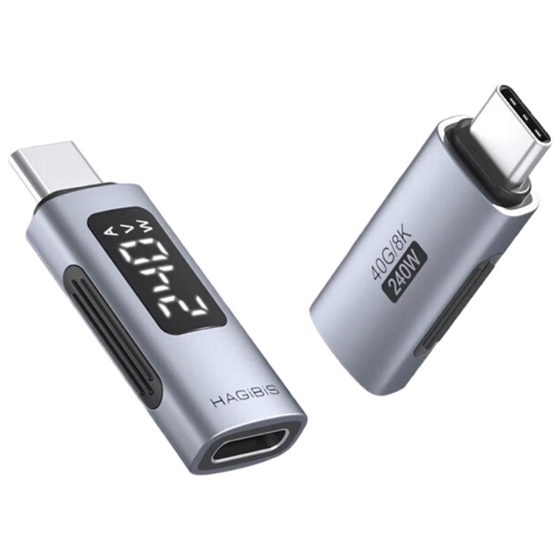 LinLei 240W USB-C Digital Display Power Meter Adapter