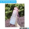 HYDROX Drinking Bottle with Time Marking Sports Bottle Water Bottle Sport Yoga 1L