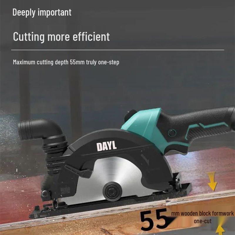 High-Power 6-Inch Brushless Circular Saw - Lithium Battery Stone/Woodworking Electric Handheld Cutter