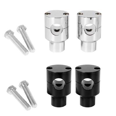 Einfache Installation Verstellbarer Adapter Lenkererhöhungen Montageklemmen Passend für Motorräder Dirt Pit Bike 22mm/25mm Aluminium
