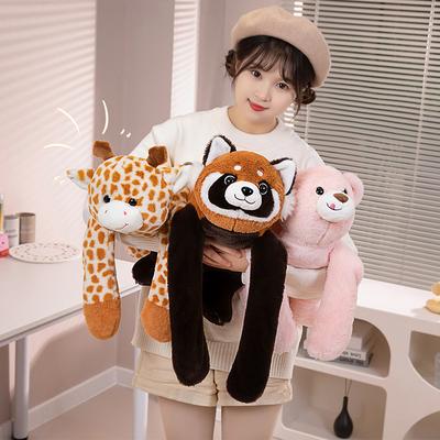 Cute Cute Weighted Animal Raccoon Koala Dinosaur Doll Plush Toy Giraffe Doll Rag Doll