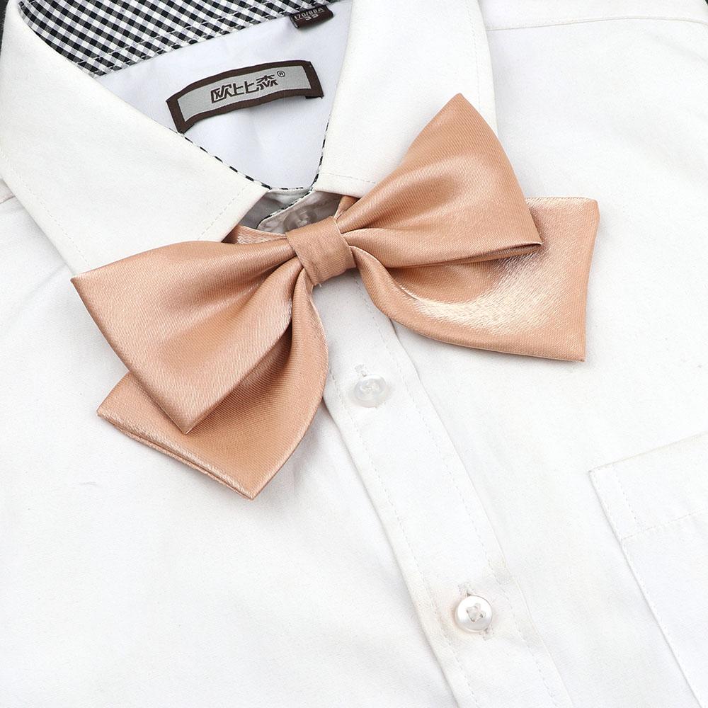 Perfect Match Colorful Women‘S Shirts Bowtie Ladies Girl School Wedding Party Bowknot Pink Bule Black Classic Butterfly Knot Suits Accessories