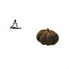 Creative Abstract Thinker Pumpkin Sculpture Decorative Figurine Ornament for Bedroom Sofa Cushion